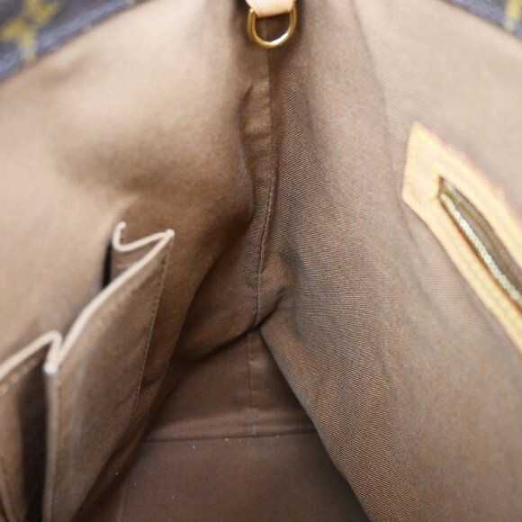 LOUIS VUITTON Cabas Mezzo Shoulder Bag Monogram Leather Brown - Picture 9 of 15